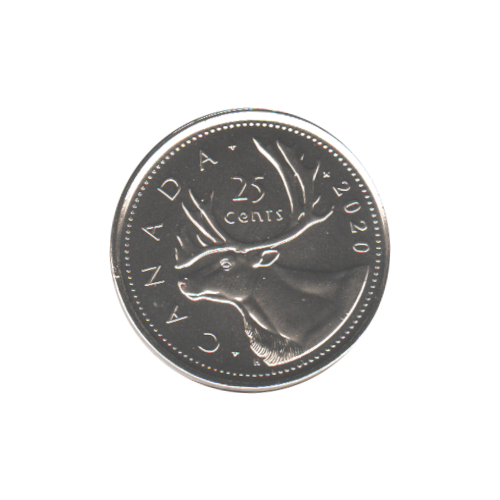 2020 25 cents BU (MS-65) - GEM