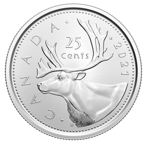 2021 Ensemble 7 pièces: Première frappe + 2 x 50¢ d'un roul. spécial (Armoiries) - BU HAUTE QUALITÉ