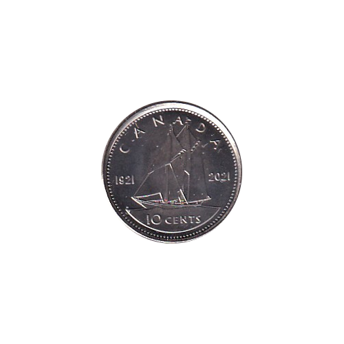 2021 10 cents 1921-2021 BU (MS-69) Near Perfet GEM