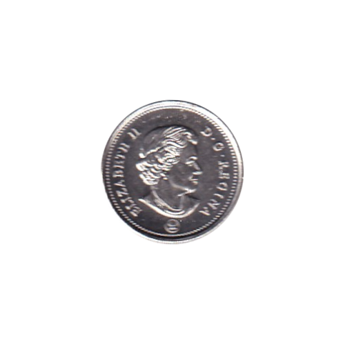 2021 10 cents coloured Bluenose BU (MS-65) GEM