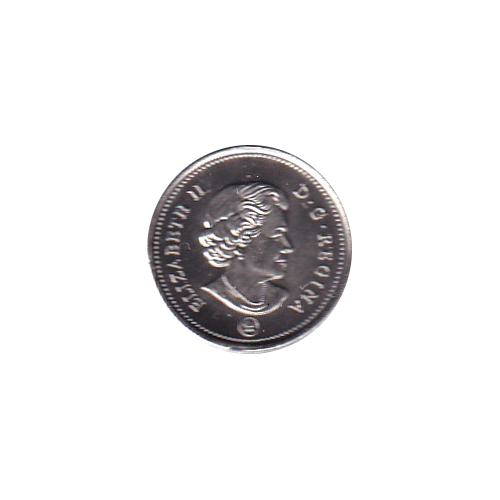 2021 10 cents coloured Bluenose BU (MS-66) GEM +