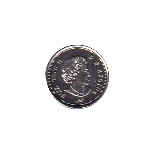 2021 10 cents coloured Bluenose BU (MS-67) Superb GEM