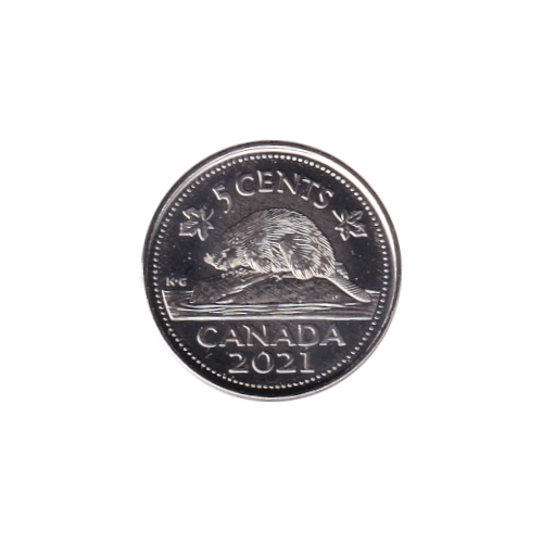 2021 5 cents Castor - BU (MS-64) CHOICE +