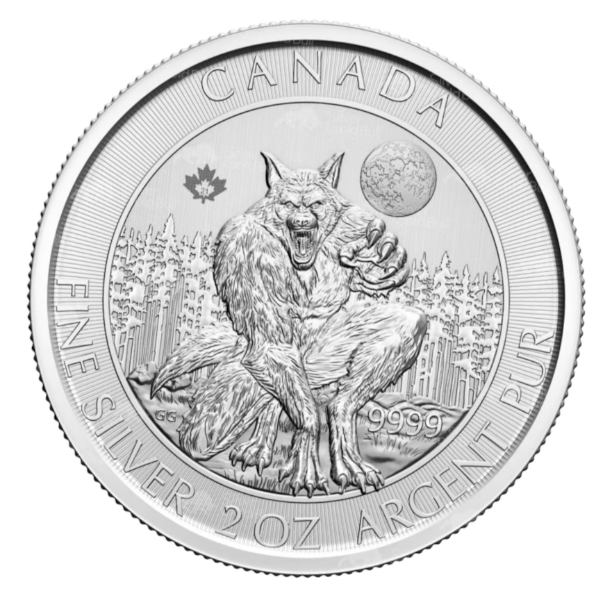 2021 Canada 10$ Werewolf - 2 oz Argent .9999 (*REMISE de 2,8% avec e-interac)