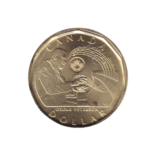 2022 Loonie (1$) Oscar Peterson  BU (MS-64)
