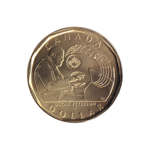 2022 Loonie (1$) Oscar Peterson  BU (MS-65)