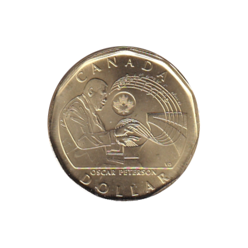 2022 Loonie (1$) Oscar Peterson  BU (MS-66)