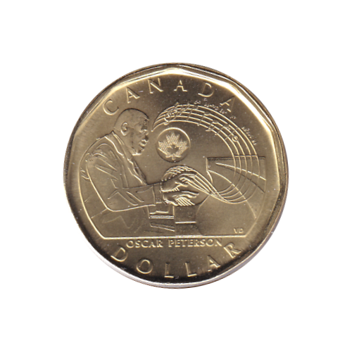 2022 Loonie (1$) Oscar Peterson  BU (MS-68)