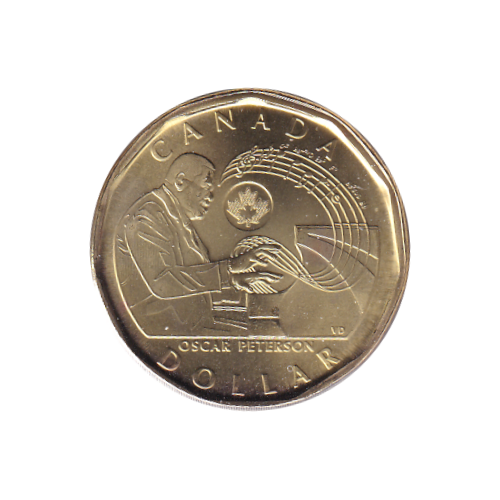 2022 Loonie (1$) Oscar Peterson  BU (MS-70)