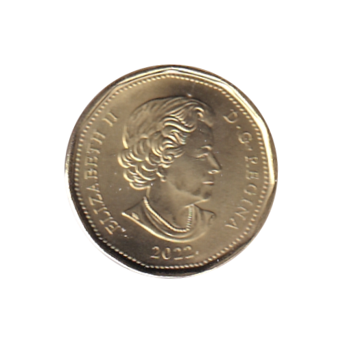 2022 Loonie (1$) Oscar Peterson COULEUR  BU (MS-65)