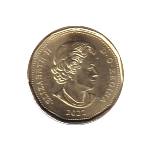 2022 Loonie (1$) Oscar Peterson COULEUR  BU (MS-67)