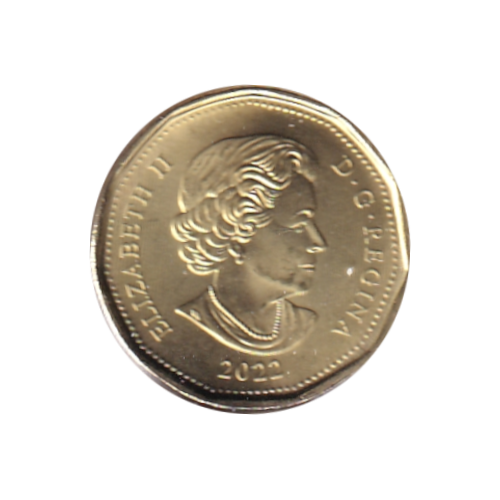 2022 Loonie (1$) Oscar Peterson COULEUR  BU (MS-70)