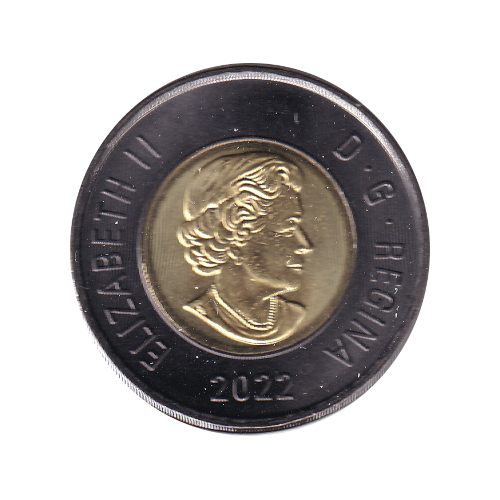 2022 Toonie (2$) BLACK RING TRIBUTE  BU (MS-64) CHOICE