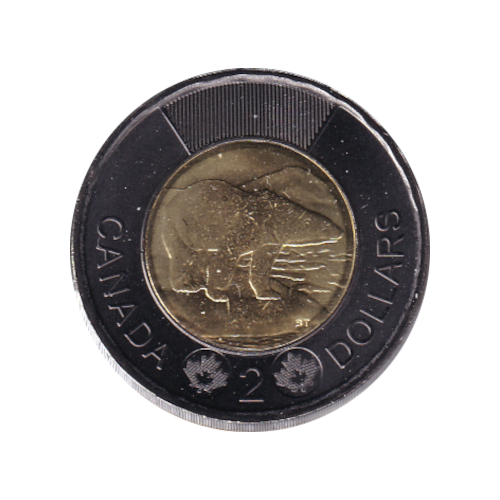 2022 Toonie (2$) BLACK RING TRIBUTE  BU (MS-64) CHOICE