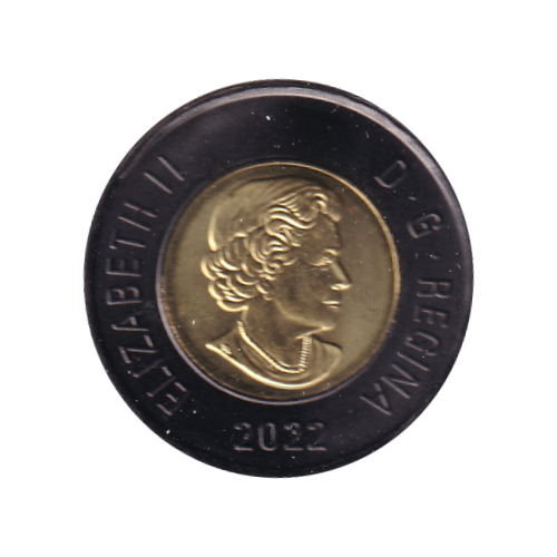 2022 Toonie (2$) BLACK RING TRIBUTE  BU (MS-65) GEM