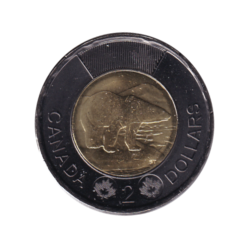 2022 Toonie (2$) BLACK RING TRIBUTE  BU (MS-65) GEM