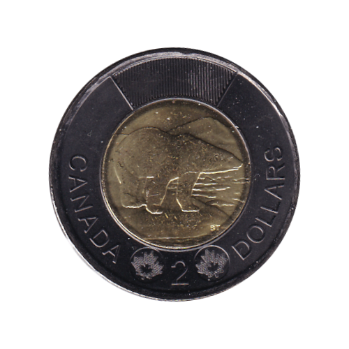 2022 Toonie (2$) BLACK RING TRIBUTE  BU (MS-66) GEM +