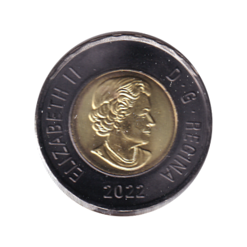 2022 Toonie (2$) BLACK RING TRIBUTE  BU (MS-67) SUPERB GEM