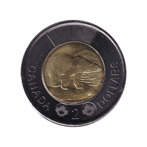2022 Toonie (2$) BLACK RING TRIBUTE  BU (MS-67) SUPERB GEM
