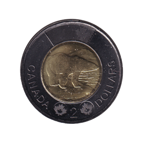 2022 Toonie (2$) BLACK RING TRIBUTE  BU (MS-69) SUPER GEM NEAR PERFECT