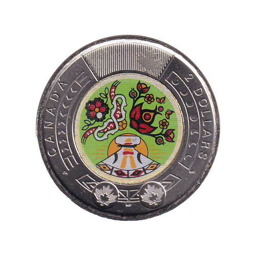 2023 Toonie (2$) Autochtones Couleur  BU (MS-64) CHOICE +