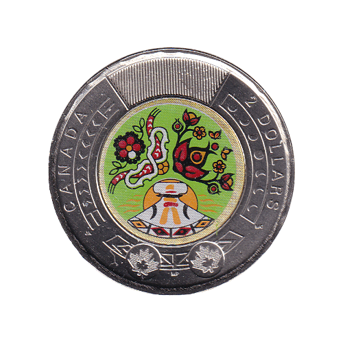 2023 Toonie (2$) Autochtones Couleur  BU (MS-68) SUPERB GEM +