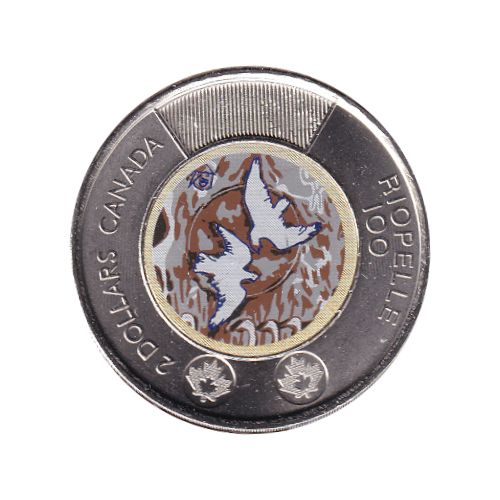 2023 Toonie (2$) Riopel Couleur  BU (MS-63) CHOICE