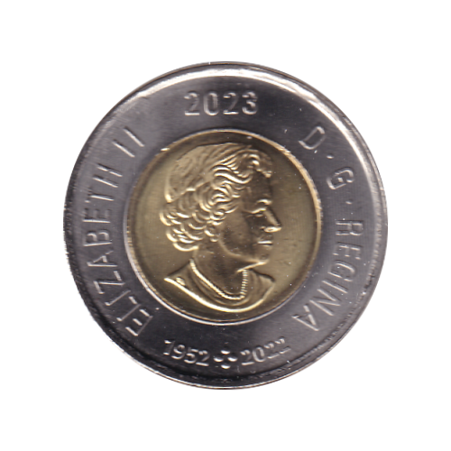 2023 Toonie (2$) Riopel Couleur  BU (MS-64) CHOICE +