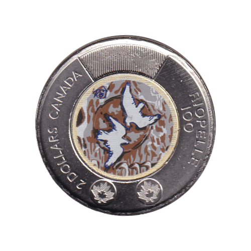 2023 Toonie (2$) Riopel Couleur  BU (MS-64) CHOICE +