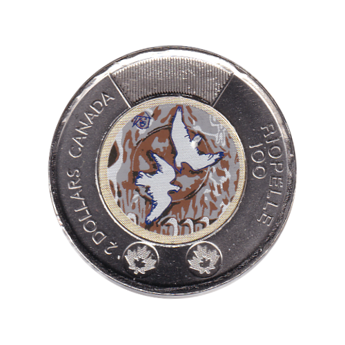 2023 Toonie (2$) Riopel Couleur  BU (MS-65) GEM