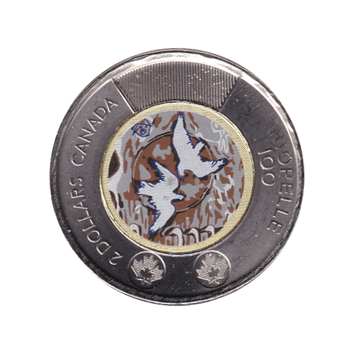 2023 Toonie (2$) Riopel Couleur  BU (MS-67) SUPERB GEM