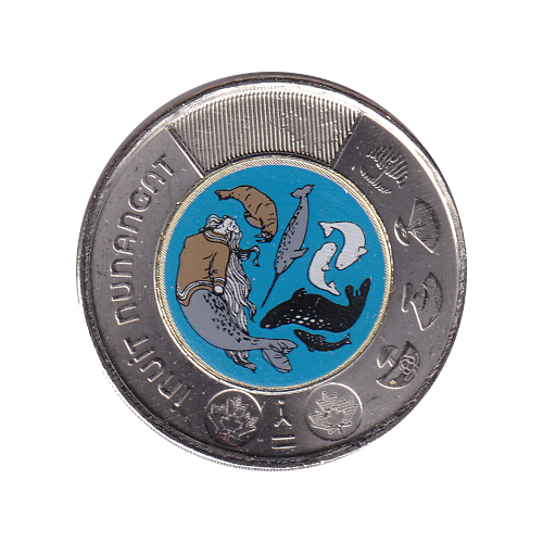 2024 Toonie (2$) Duo Nunangat Régulier et Couleur BU (All Mint State)