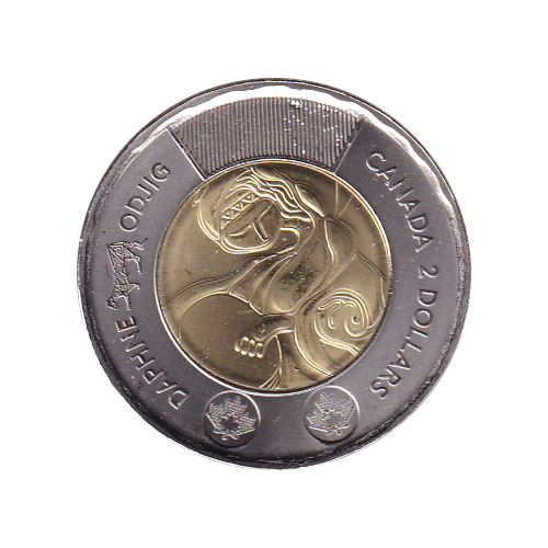 2025 Toonie (2$) Duo Daphne Odjig Régulier et Couleur BU (All Mint State)