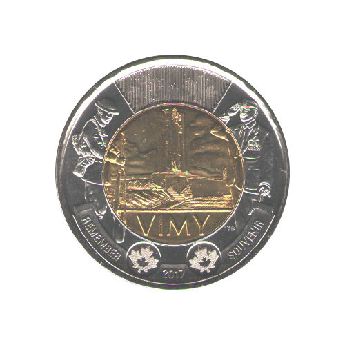 2017 Toonie (2$) VIMY  BU (MS-67)
