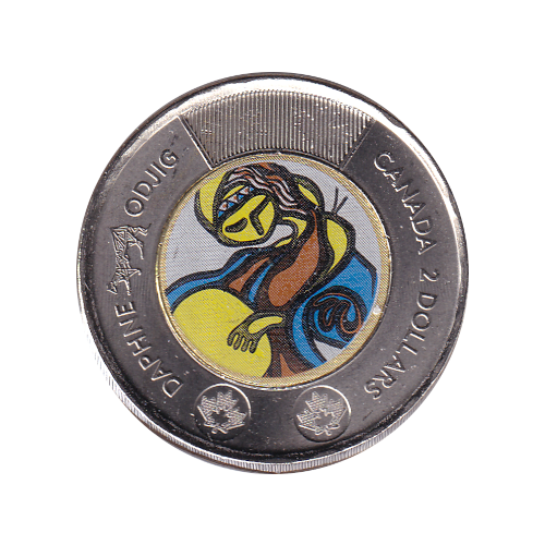 2025 Toonie (2$) Duo Daphne Odjig Régulier et Couleur BU (All Mint State)