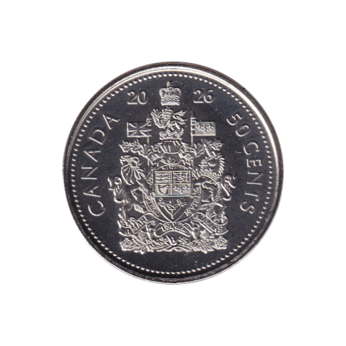 2026 50 cents BU (From SPECIAL WRAP Roll) - ALL MINT STATE