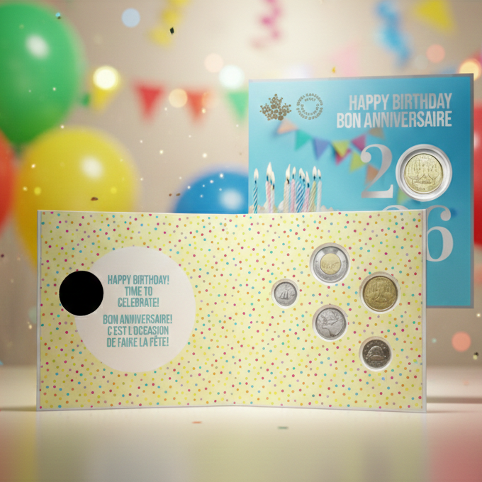 2026 Ensemble Cadeau Anniversaire - Hors circulation (NBU)