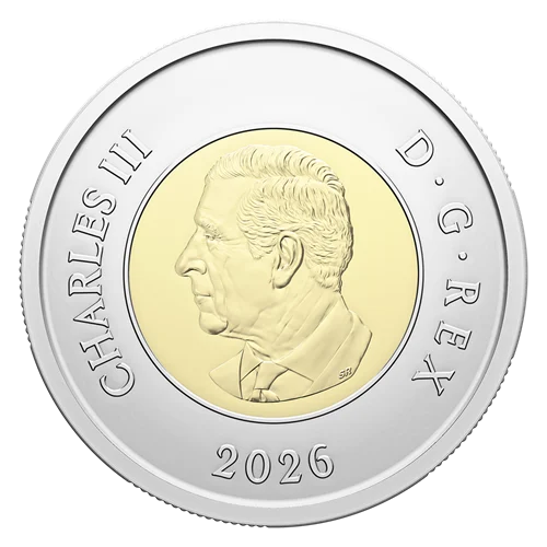 2026 Toonie 2$ non coloré Photoluminescent - 50e La Tour du CN - NBU (Copie)