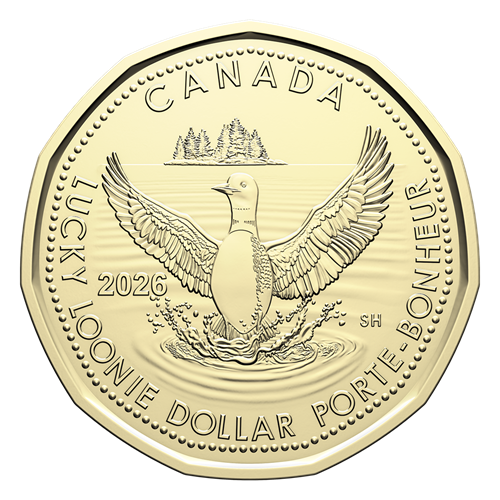 2026 Canada : 1 Dollar "Lucky Loonie" (Bonheur) Qualité BU — NEW
