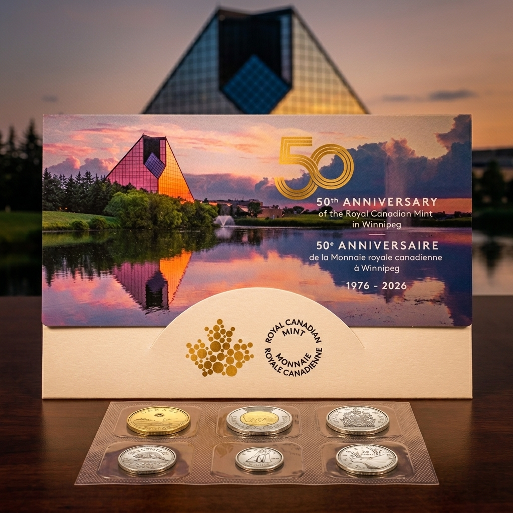 2026 Canada Ensemble de pièces 50e Anniversaire MRC Winnipeg - NBU (PL)