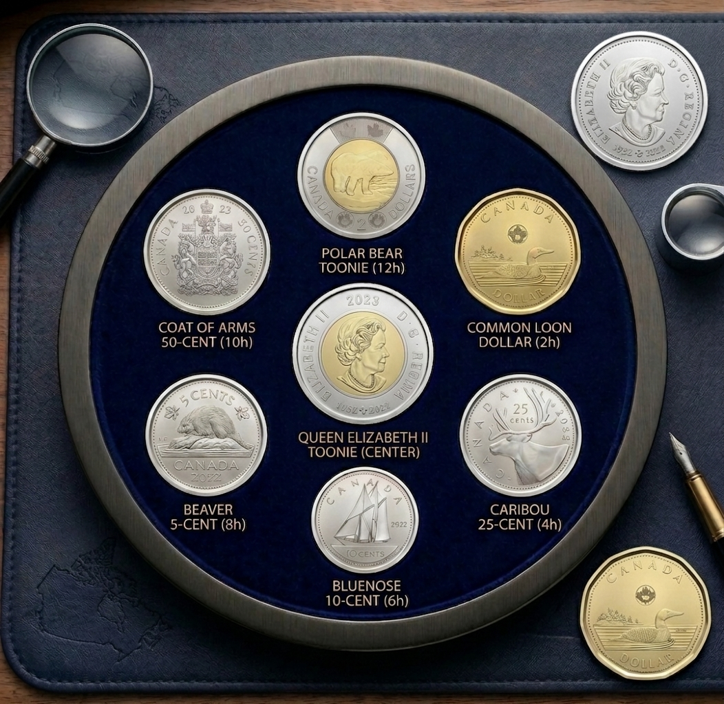 2023 Canada Ensemble de pièces QEII 1952-2022 – Édition de collection NBU
