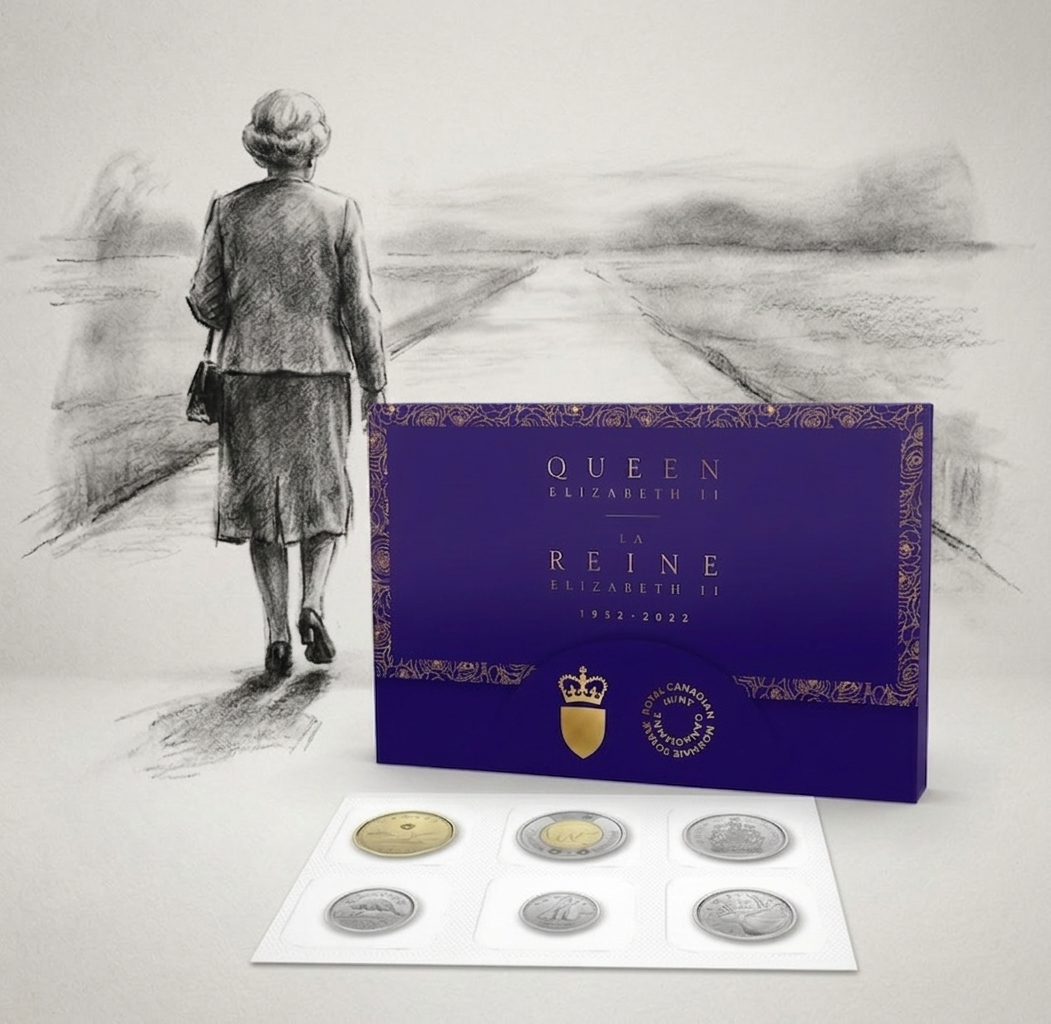 2023 Canada Ensemble de pièces QEII 1952-2022 – Édition de collection NBU